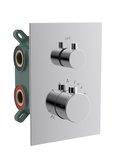 KIMURA podomietková sprchová termostatická batéria, box, 2 výstupy, chróm