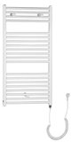 SAPHO DIRECT-E elektrické vykurovacie teleso, rovné, 450x960 mm, 300 W, biela – elektrický sušiak uterákov