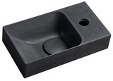 PICCOLINO betónové umývadlo 30,8x17cm, batéria vpravo, antracit mat