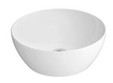 PURA keramické umývadlo na dosku, průměr 42cm, biela lesk ExtraGlaze