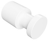X-ROUND WHITE háčik 30mm, biela mat