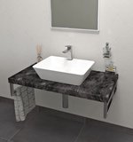 AVICE doska pod umývadlo 110x50cm, hrúbka 5cm, štiepaný kameň