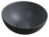 MINOR betónové umývadlo na dosku, priemer 26cm, antracit mat