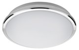 SILVER stropné LED svietidlo, priemer 29cm, 10W, 230V, 3000K/4000K/6500K, IP44, chróm