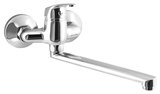 AQUALINE 35 nástenná batéria, rozteč 100mm, ploché ramienko 220mm, chróm