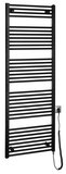 SAPHO DIRECT-E elektrické vykurovacie teleso, rovné, 600x1680 mm, 800 W, čierna – kúpeľňový radiátor