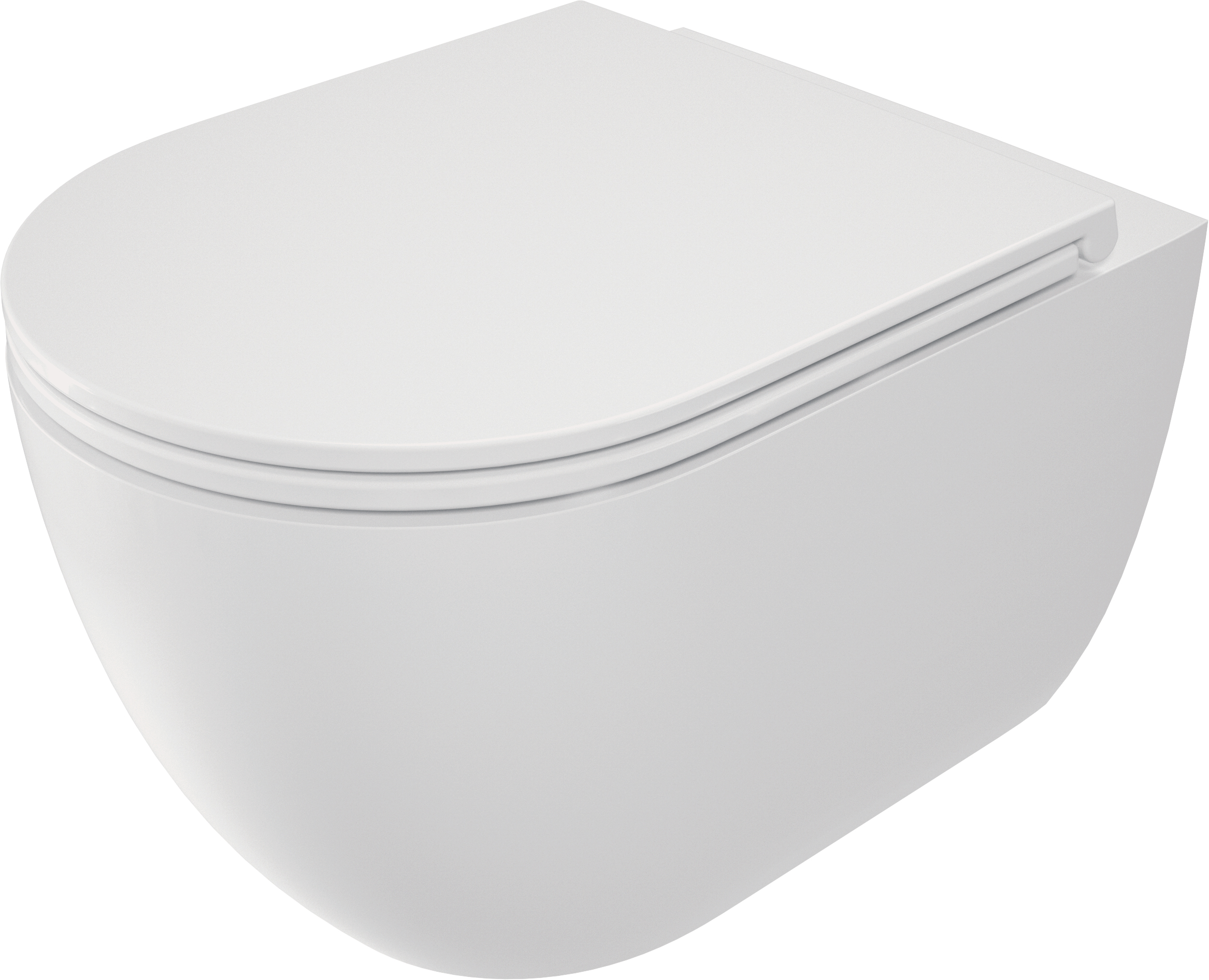 Round - Miska WC z deską bezkołnierzowa