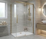 LUXOR GOLD MATT obdĺžniková sprchová zástena 1100x1000mm L/P varianta