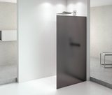 ARCHITEX CHROM sprchová zástena 962 mm, dymové mat sklo