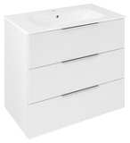 CIRASA umývadlová skrinka 79,8x75x46cm, 3x zásuvka, biela lesk