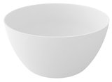 AVELOR voľne stojaca vaňa liaty mramor ø115x55cm, biela matná