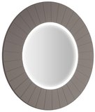 LUMIRO STRIP guľaté zrkadlo s LED osvetlením v ráme, priemer 90cm, agila