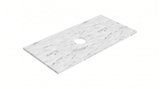 ALTACERAMICA keramická doska 100x2x49cm, 1 otvor na odtok, mramor/biela mat