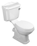ANTIK WC retro kombi zadný odpad + sedadlo, biela