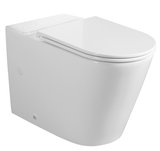 AVIS Vortex Rimless WC misa pre kombi, spodný/zadný odpad, biela
