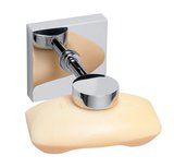 SAPHO X-SQUARE mydeľnička magnetická chróm – dávkovač mydla / mydlovnička