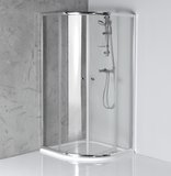 ARLETA štvrťkruhová sprchová zástena 800x800mm, číre sklo