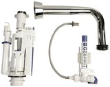 SAPHO CLASSIC úsporný splachovací mechanismus, chróm – WC ventil