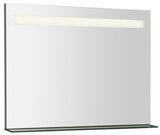 BRETO zrkadlo s LED osvetlením a policou 80x60,8cm
