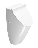 SAPHO COMMUNITY urinál so zakrytým prívodom vody s otvormi pre veko, Rimless, 31x65cm, biela ExtraGlaze –…