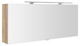 CLOE galérka s LED osvetlením 120x50x18cm, dub Alabama