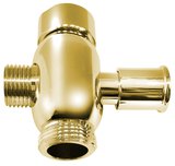 Prepínač sprchového stĺpu F3/4"-M1/2 ‚xM3/4‘, zlato (ANTEA, VANITY, AXIA)