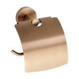 X-ROUND COPPER držiak toaletného papiera, s krytom, meď mat