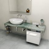 AVICE doska pod umývadlo 120x50cm, hrúbka 5cm, Aquamarine