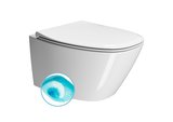 MODO závesná WC misa, Swirlflush, 37x54cm, biela ExtraGlaze