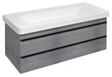 SITIA umývadlová skrinka 101,4x50x44,2cm, 2x zásuvka, dub strieborný