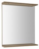 KORIN STRIP zrkadlo s LED osvetlením 60x70x12cm, dub platin