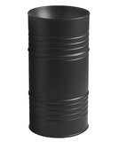 BARREL keramické umývadlo volne stojacé do priestoru 42x90x42cm, bez prepadu, čierna matná