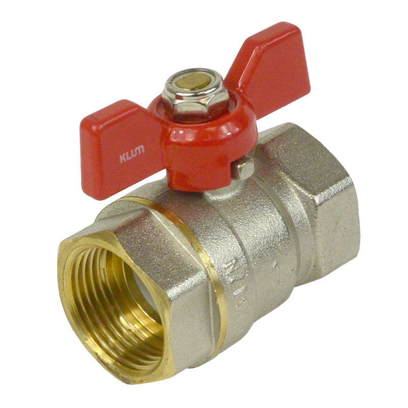Klum Kohút guľový kovaný s motýľom, voda, FxF, 3/4 "