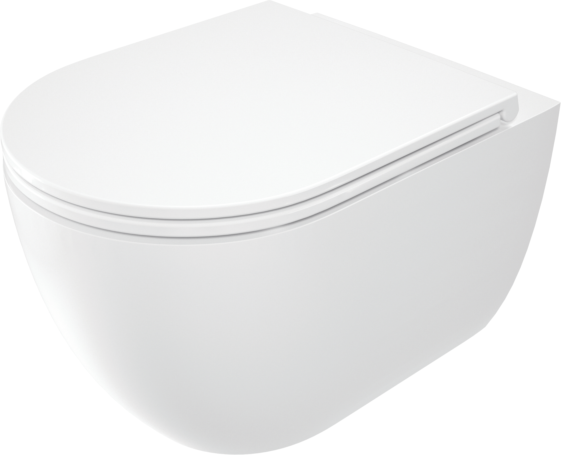 Round - Miska WC z deską bezkołnierzowa