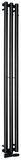 PILON vykurovacie teleso 196x1800mm, so 3 háčikmi, čierna mat