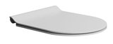 WC sedátko, SLIM, Soft Close, Quick Release, biela mat/chróm