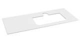 BRAHEA doska Rockstone s otvorom 121x51,5cm (30+90cm), pravá, biela matná