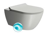 PURA závesná WC misa, Swirlflush, 36x55cm, Cenere dual-mat